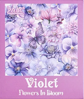 60 Pieces Glitter Shiny Flower Stickers for Journaling Art Crafts