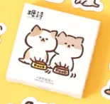 Small Size Laptop Stickers, 45pcs Doraking Boxed DIY Cute Pets Animals Stickers for Laptop Planners Scrapbook Suitcase Diary Notebooks Album (Naughty Cat)