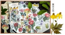 60pcs Laptop Scrapbook Stickers, Doraking DIY Decorative Vintage Flowers Plants Set Stickers for Laptop Envelop, Scrapbook, Luggage, Windows, Glasses, Friendly to Kids (Vintage Flower)