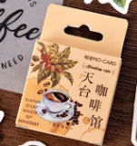 46pcs Small Size Coffee Theme Laptop Stickers for Scrapbooking